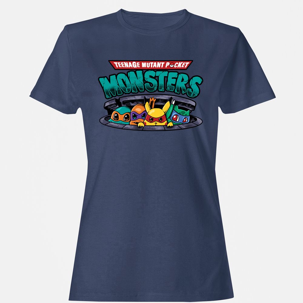 Women's T-Shirt - V2PTB66D - Navy - 10