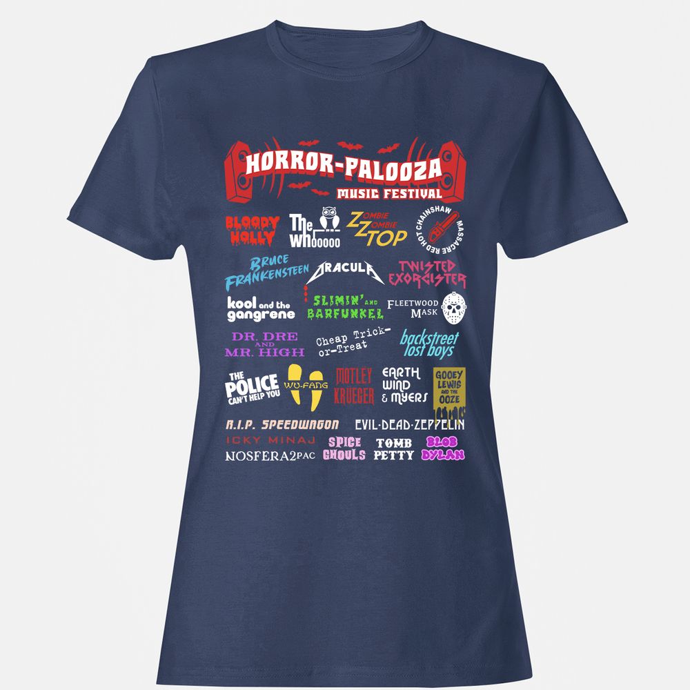 Women's T-Shirt - L5Q67XKS - Navy - 10