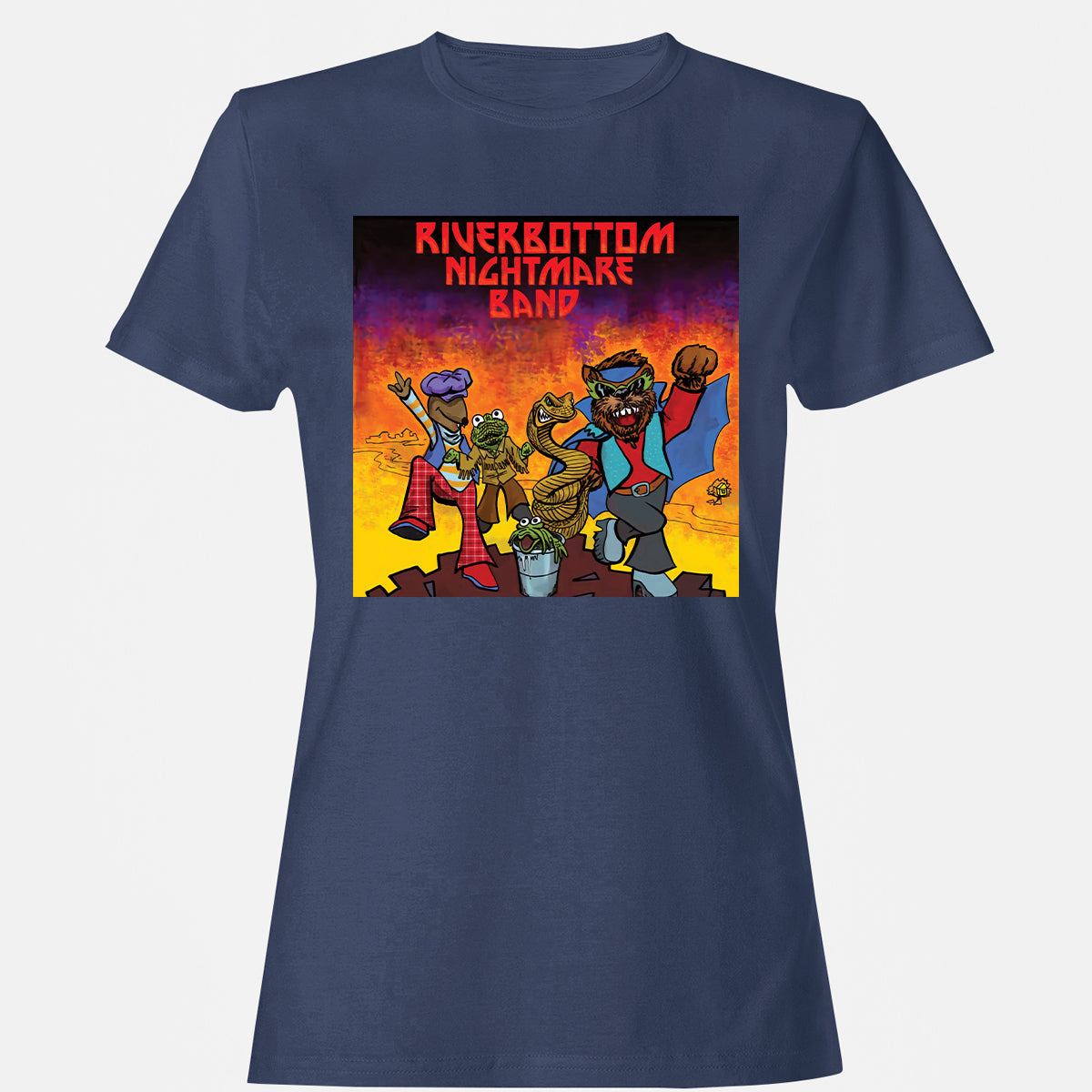 Women's T-Shirt - X4MDFJQ6 - Navy - 10