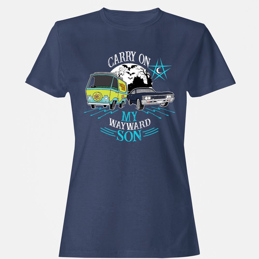 Women's T-Shirt - BQGWHJC5 - Navy - 10