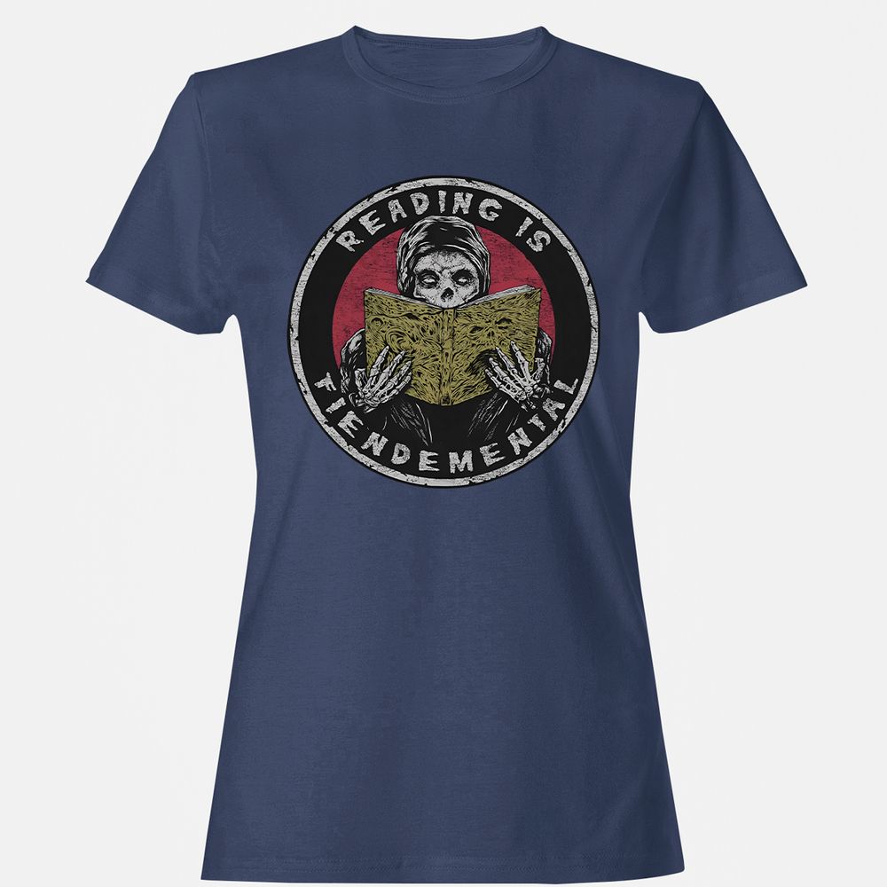 Reading Is Fiendemental - Navy - 10