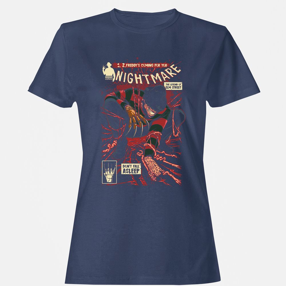 Women's T-Shirt - ZLBZ7P9P - Navy - 10