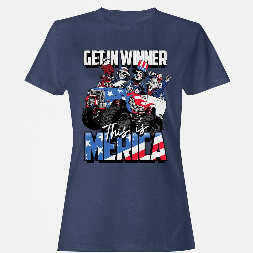 Women's T-Shirt - 8DZBFXCS - Navy - 10