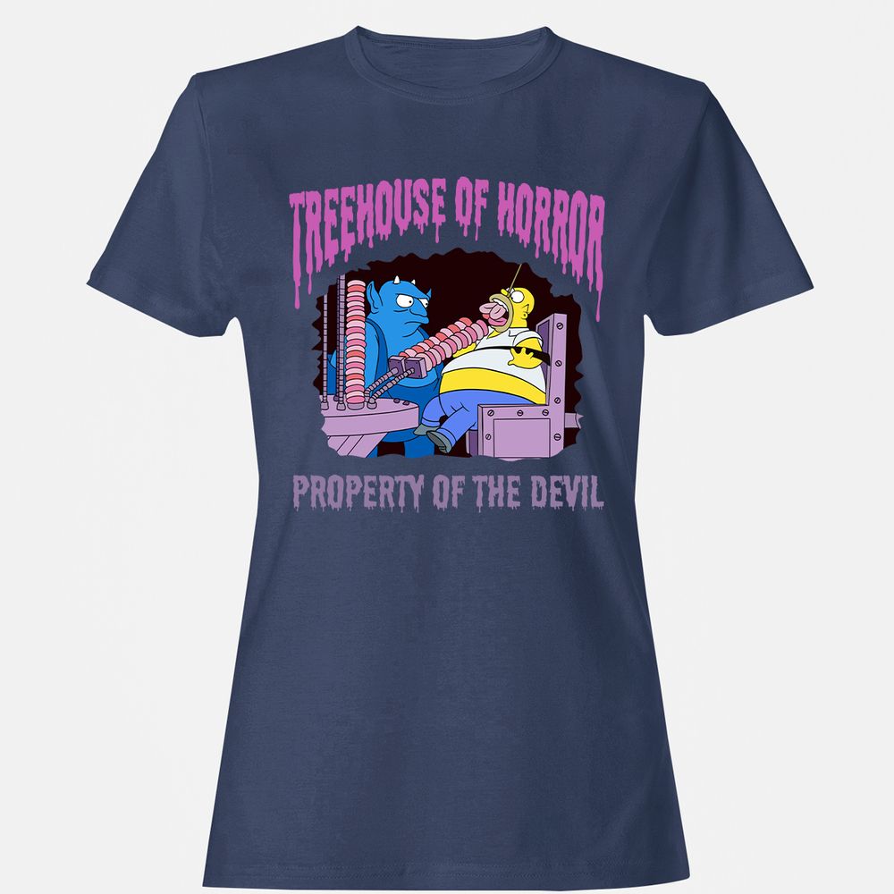 Women's T-Shirt - D3J36H7Z - Navy - 10