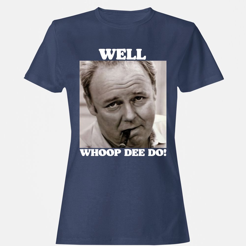 Funny 70s Tv Quote Whoop Dee Do - Navy - 10