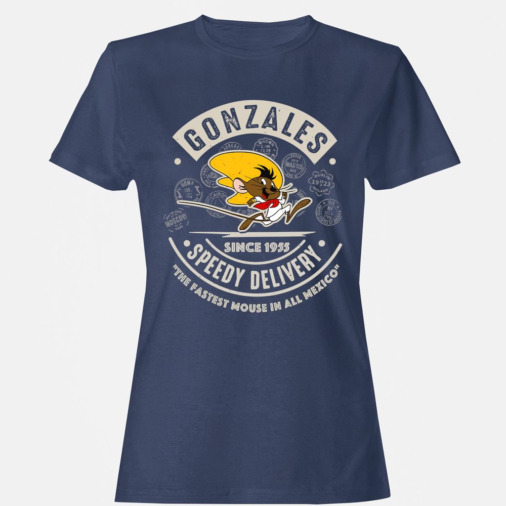 Women's T-Shirt - SBYV7E6M - Navy - 10