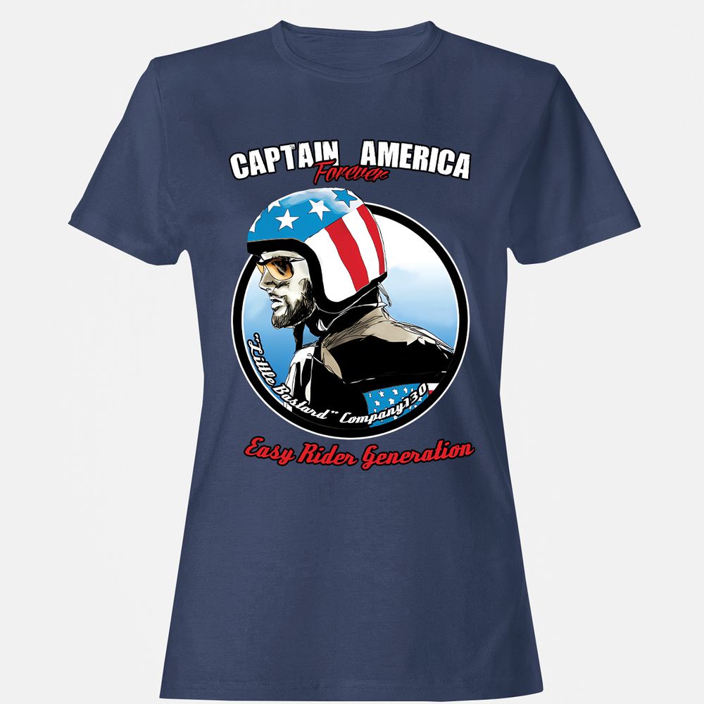 Women's T-Shirt - Q1HSZAEE - Navy - 10