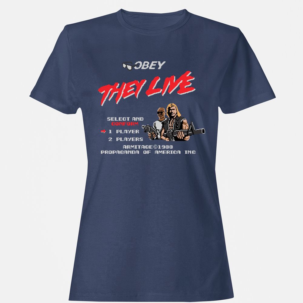 Women's T-Shirt - 6LTQYZMM - Navy - 10