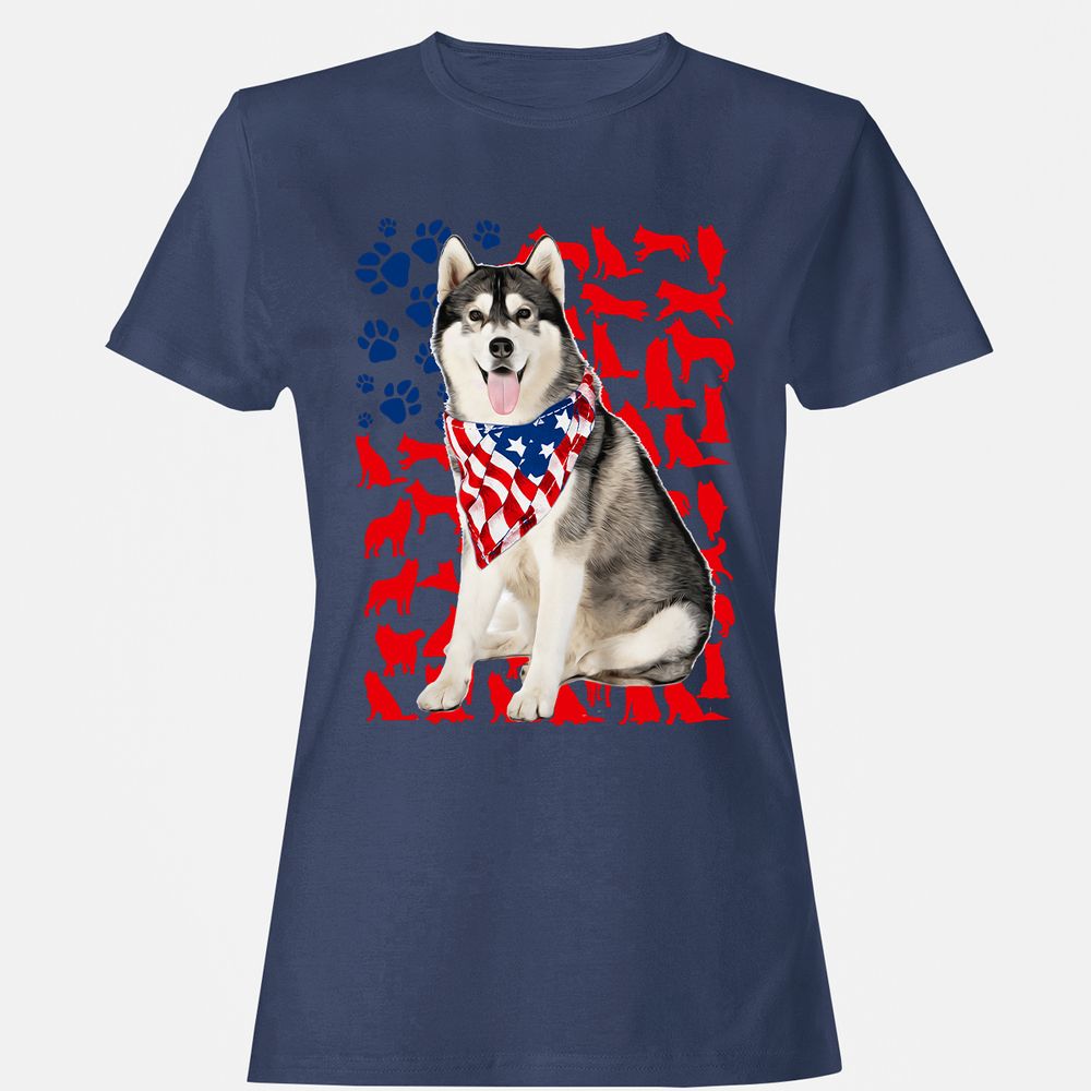 Women's T-Shirt - F6BKQ3DD - Navy - 10
