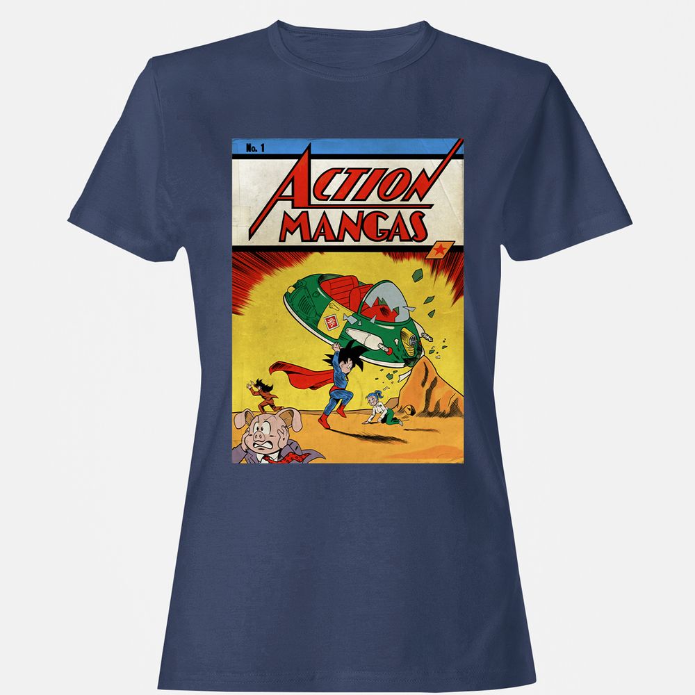 Women's T-Shirt - AKBJNXLG - Navy - 10