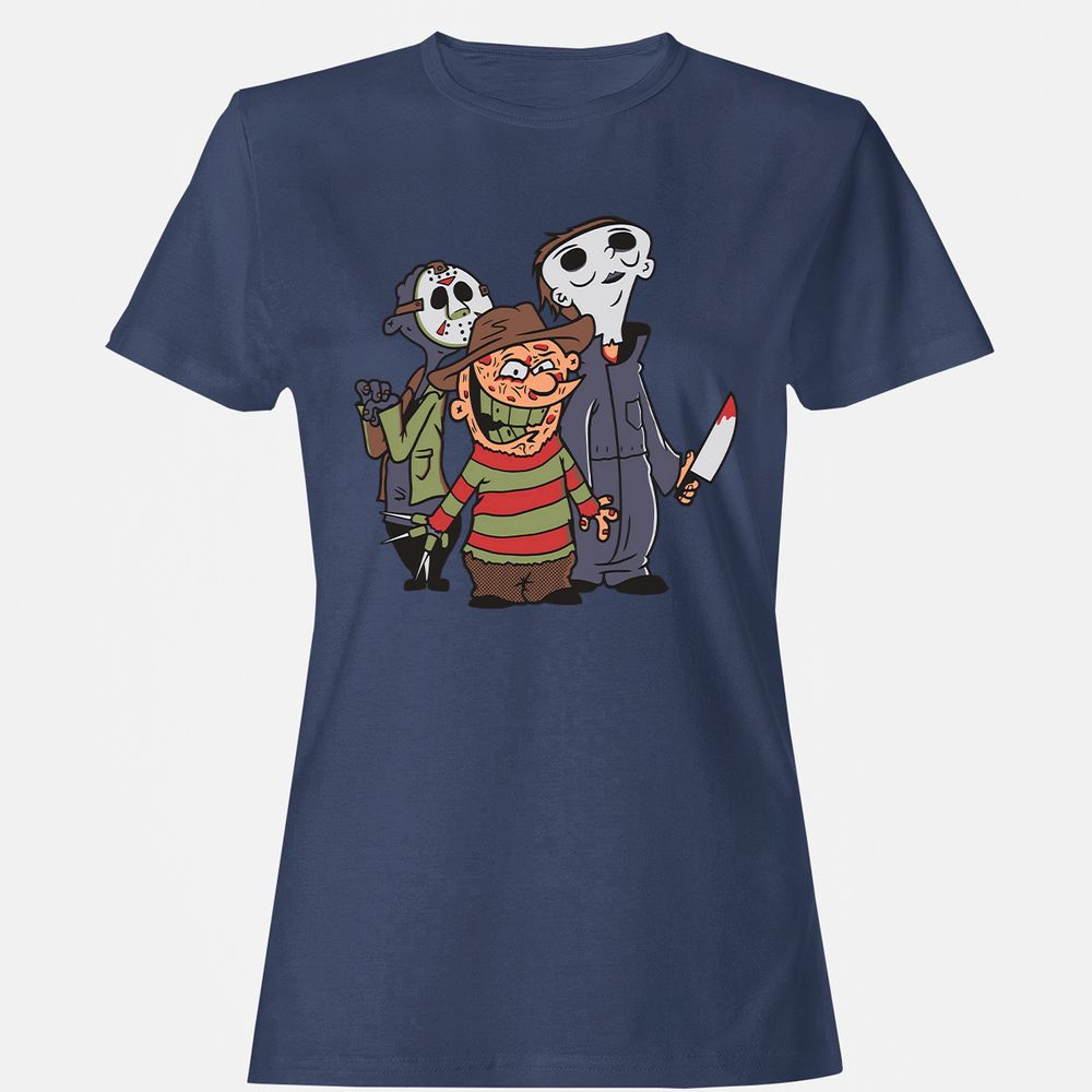 Women's T-Shirt - SL797E1Q - Navy - 10