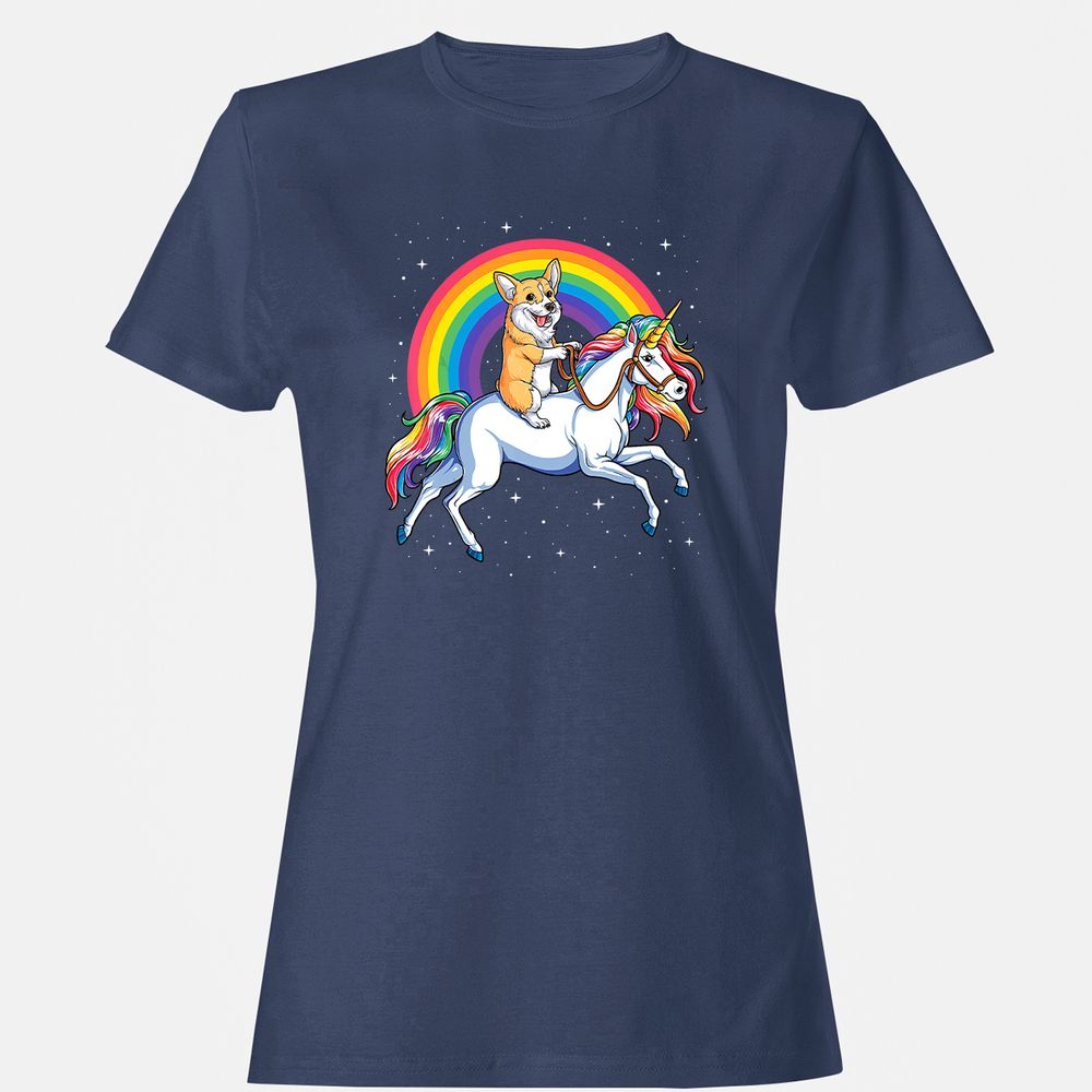 Women's T-Shirt - QVYRL5DG - Navy - 10