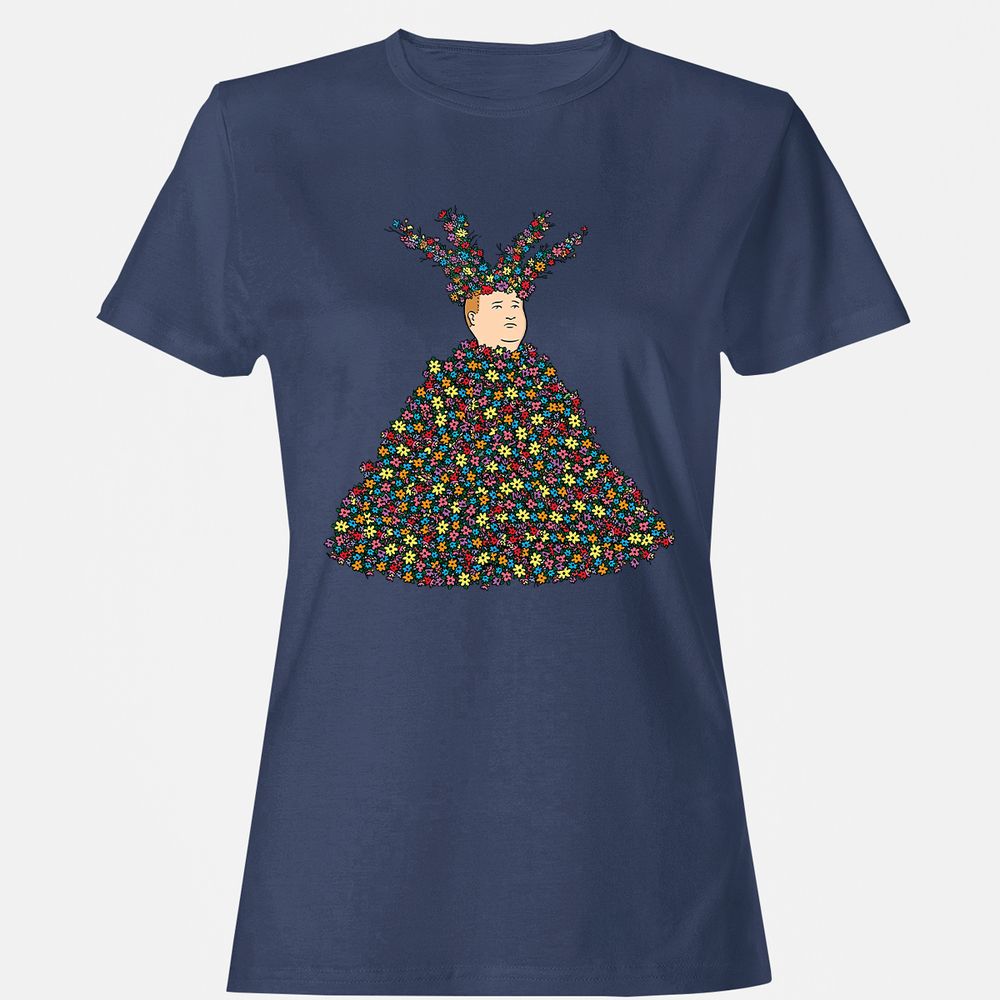 Women's T-Shirt - U4FZDN7N - Navy - 10