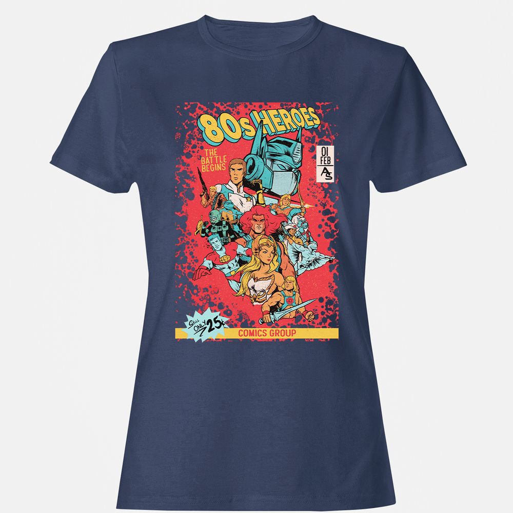 Women's T-Shirt - FL4YBBD2 - Navy - 10