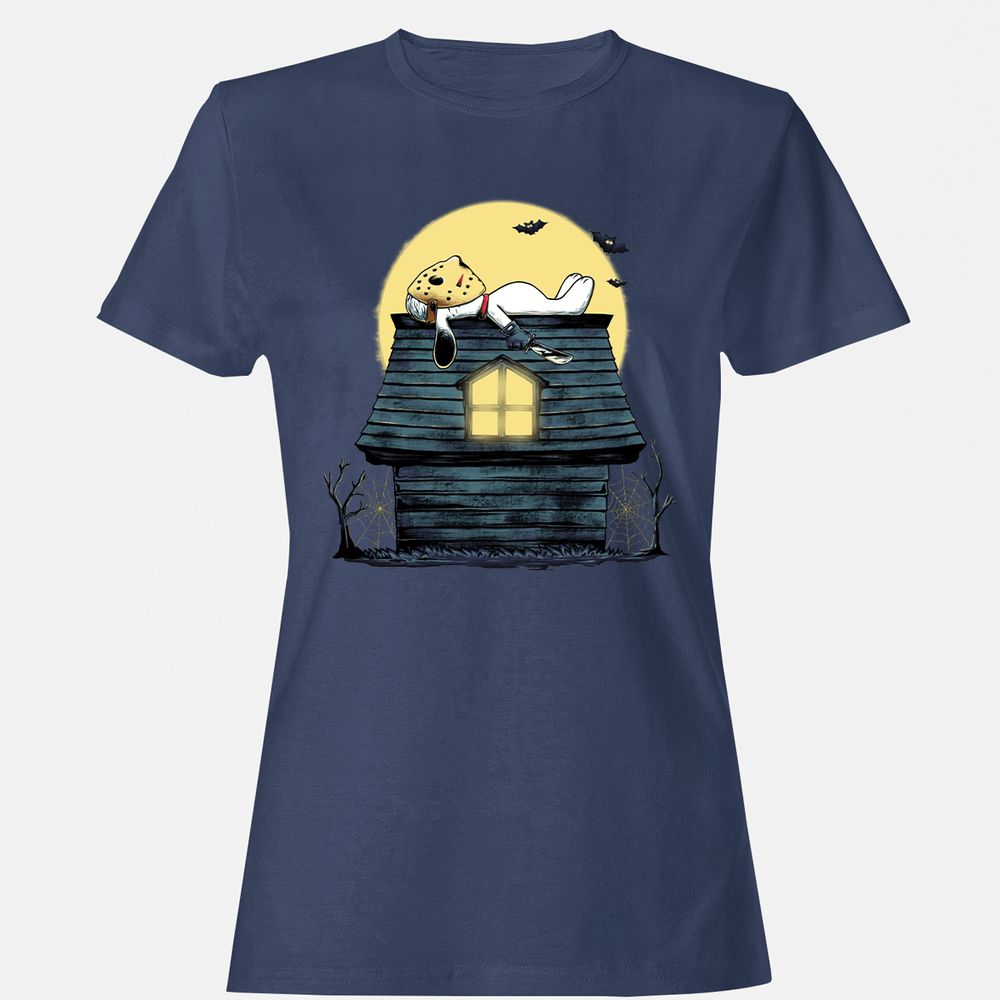 Women's T-Shirt - 3A5FD3FJ - Navy - 10