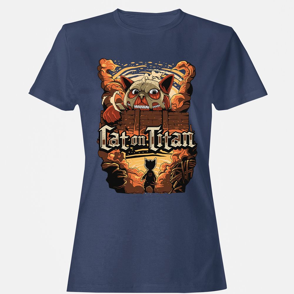 Women's T-Shirt - 6S131BQW - Navy - 10