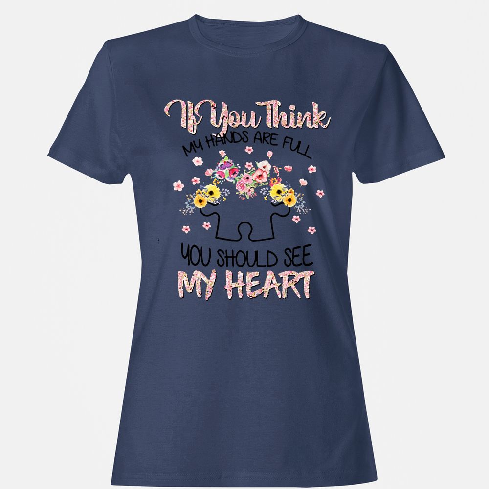 Women's T-Shirt - 1KYVQDDQ - Navy - 10