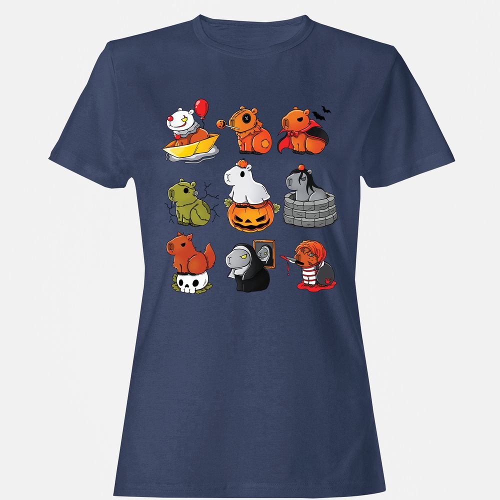 Women's T-Shirt - 7U8JYEF2 - Navy - 10