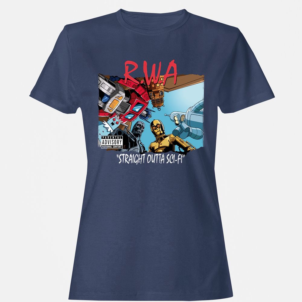 Women's T-Shirt - 9HFRHQR4 - Navy - 10