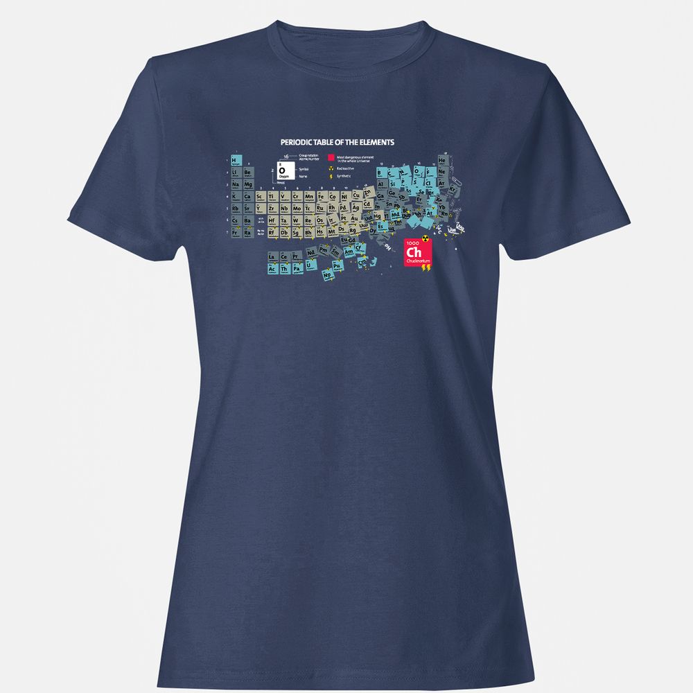 Women's T-Shirt - C1DZ6GQR - Navy - 10