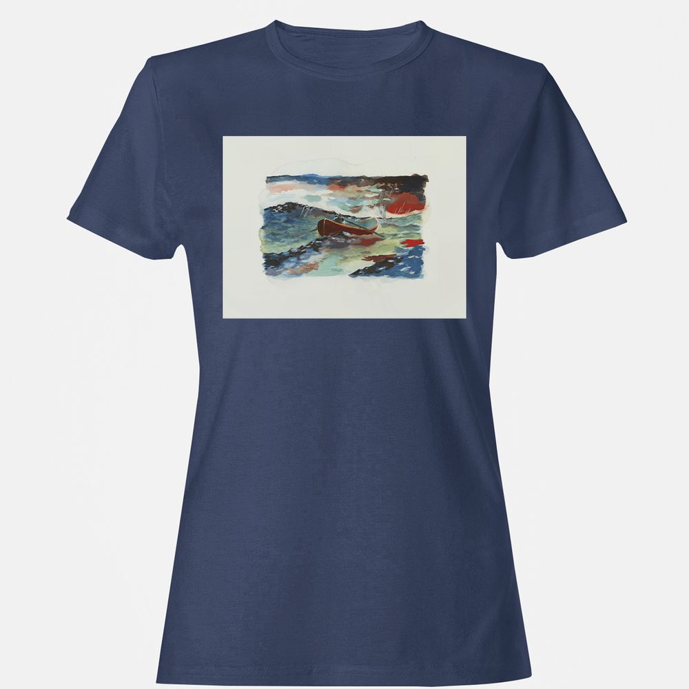 Women's T-Shirt - BFU8N9RC - Navy - 10
