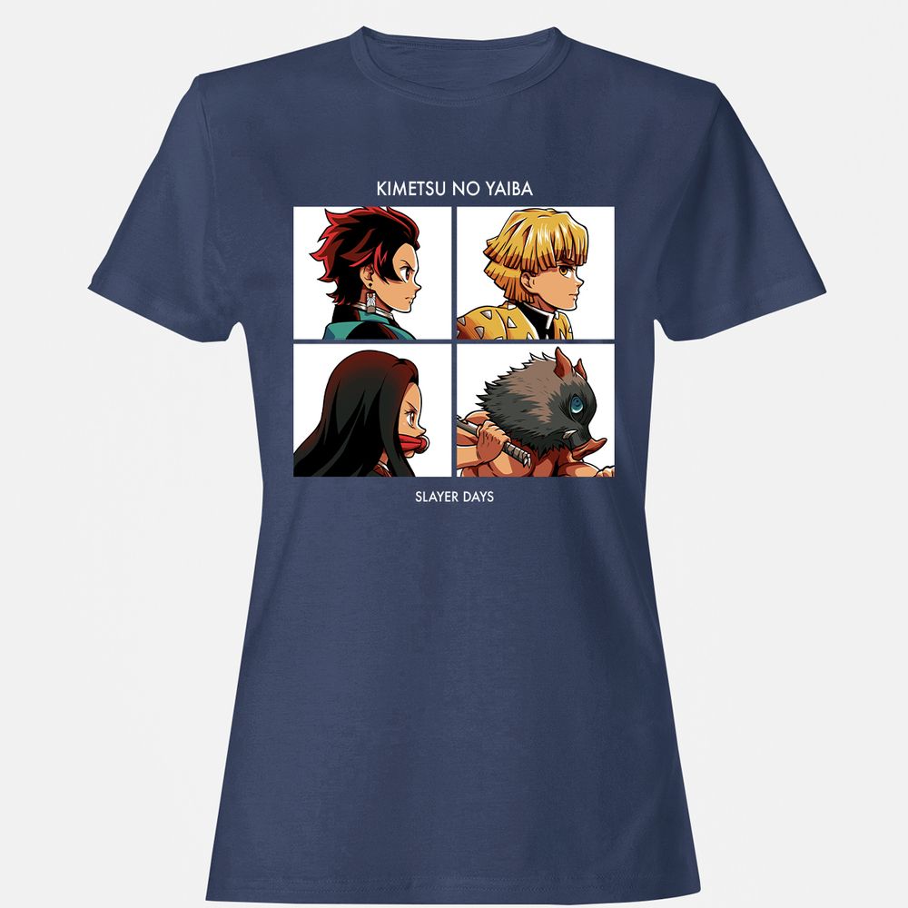 Women's T-Shirt - J3X7MPVH - Navy - 10