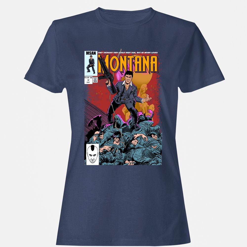 Women's T-Shirt - 7PCZNX2W - Navy - 10