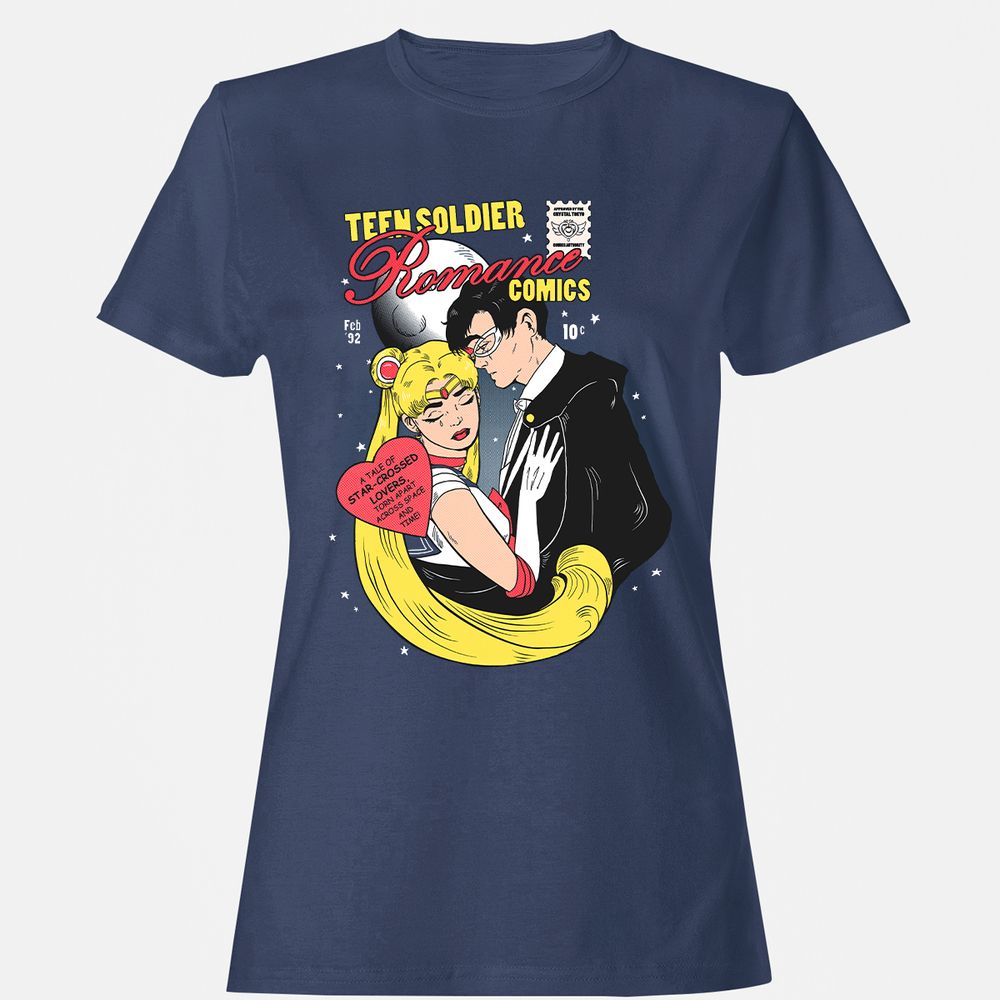 Women's T-Shirt - 2JL8P9L6 - Navy - 10