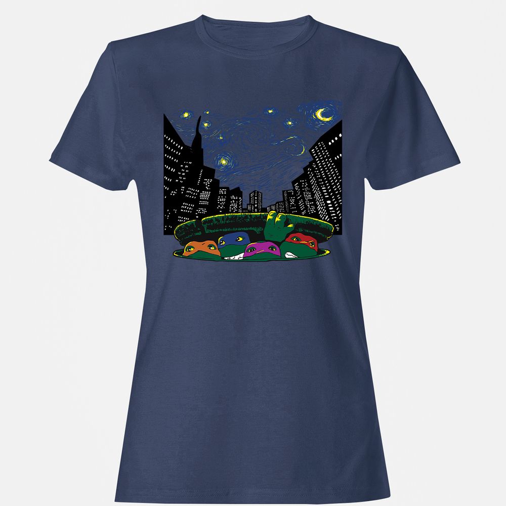 Women's T-Shirt - 56BGZRL6 - Navy - 10