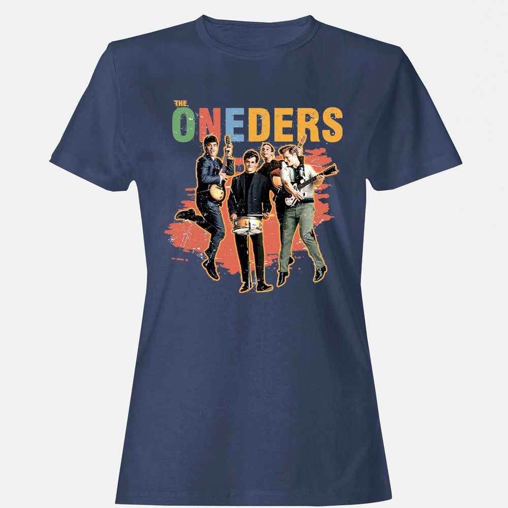 Women's T-Shirt - 3T8DFPL2 - Navy - 10