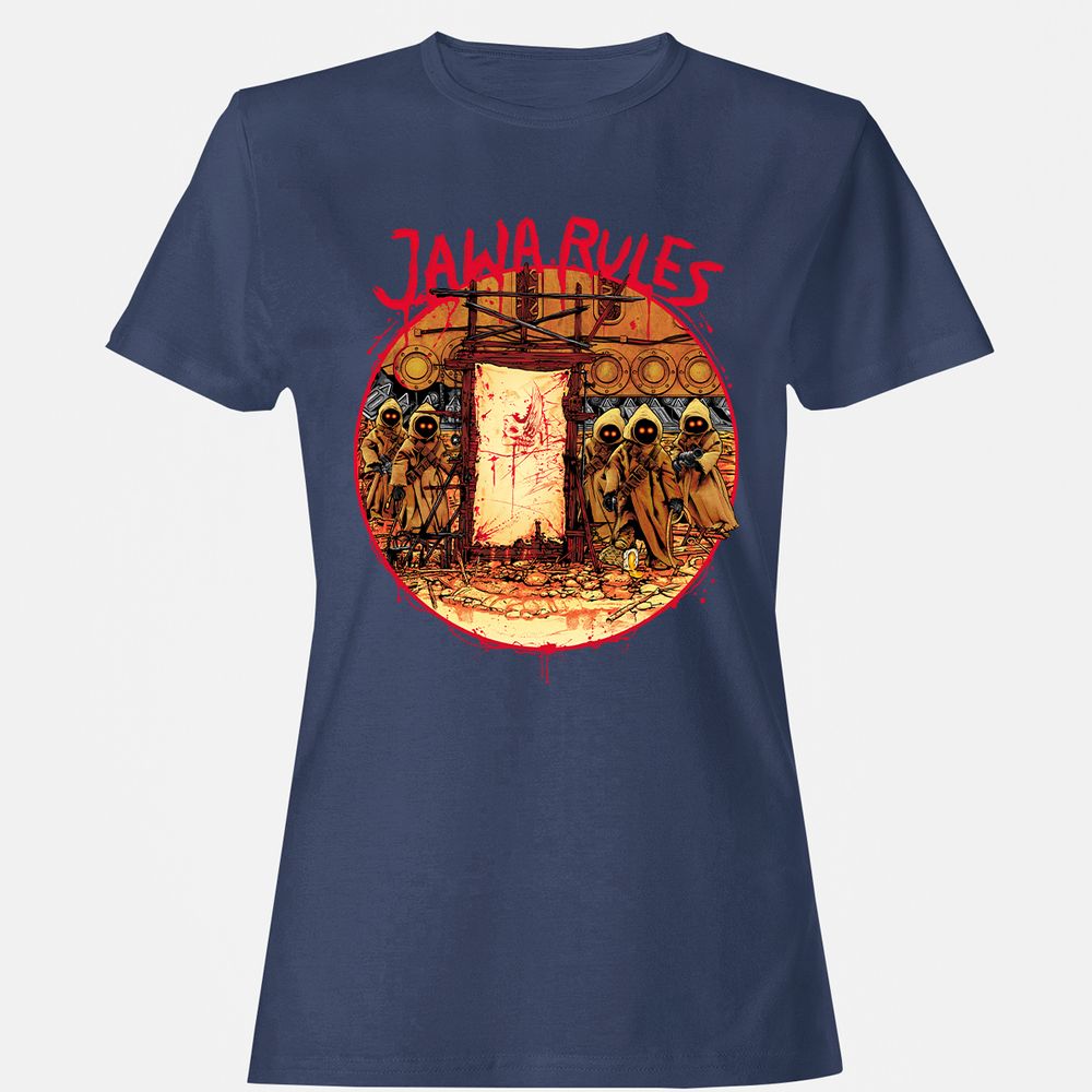 Women's T-Shirt - 7A59YYT9 - Navy - 10