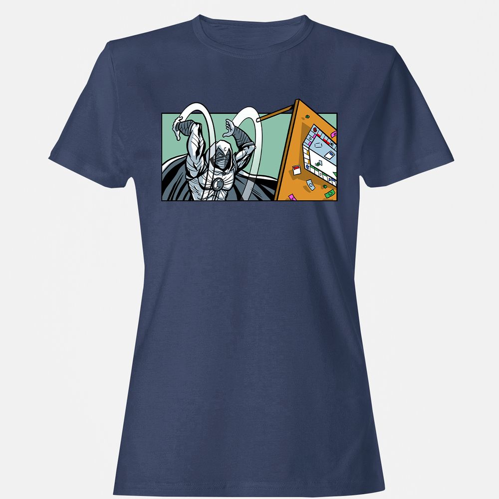 Women's T-Shirt - QJKFF7P1 - Navy - 10