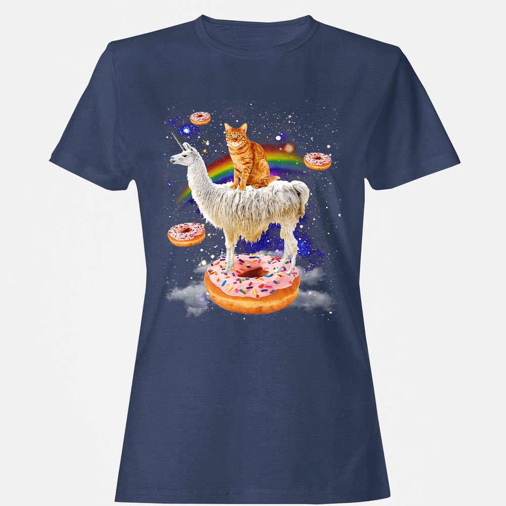 Women's T-Shirt - DZHQCS6F - Navy - 10