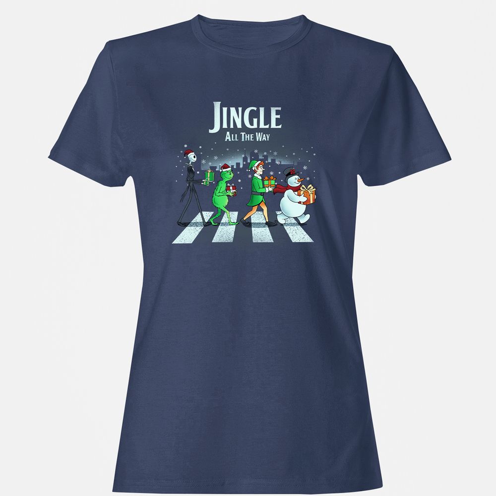 Women's T-Shirt - B5JLG9MT - Navy - 10