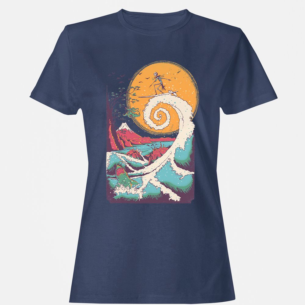 Women's T-Shirt - YM6XKWCG - Navy - 10