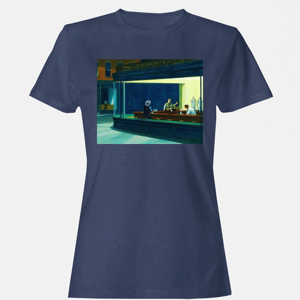 Women's T-Shirt - 4CTHHCV3 - Navy - 10