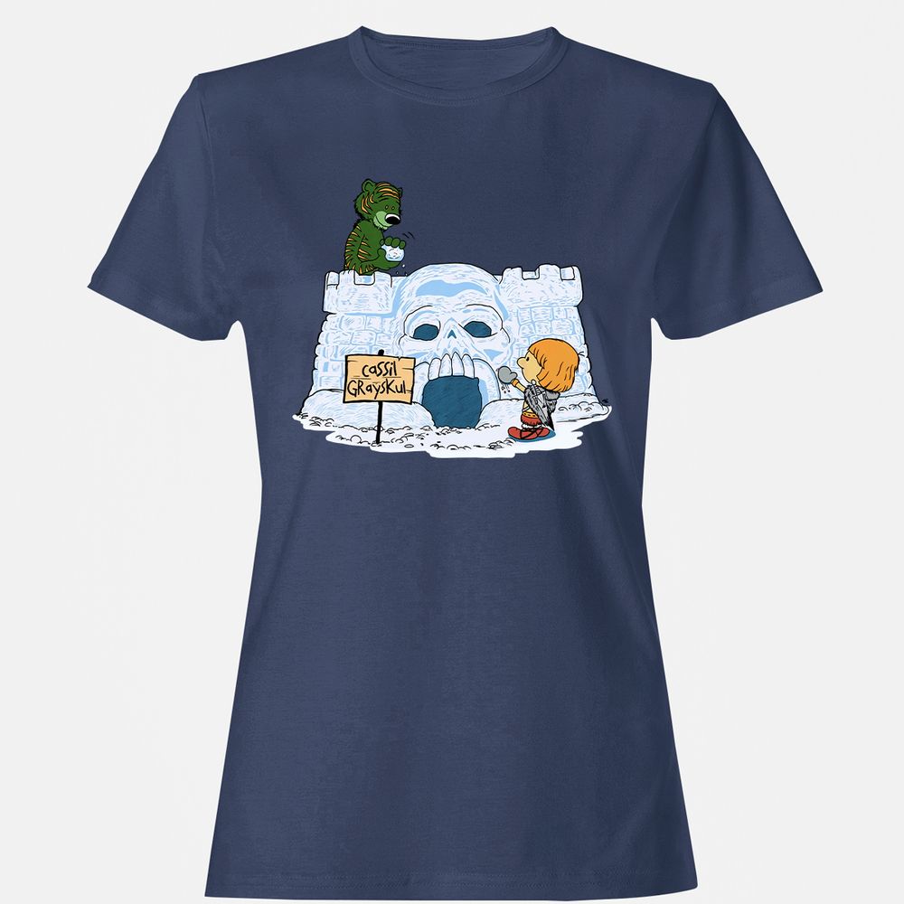 Women's T-Shirt - 7D57UX8Y - Navy - 10