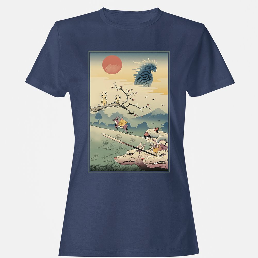 Women's T-Shirt - GEAAQ97V - Navy - 10