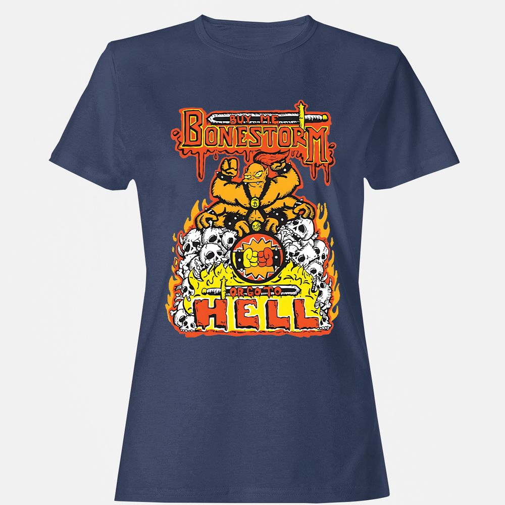 Women's T-Shirt - 4N5JTKQW - Navy - 10