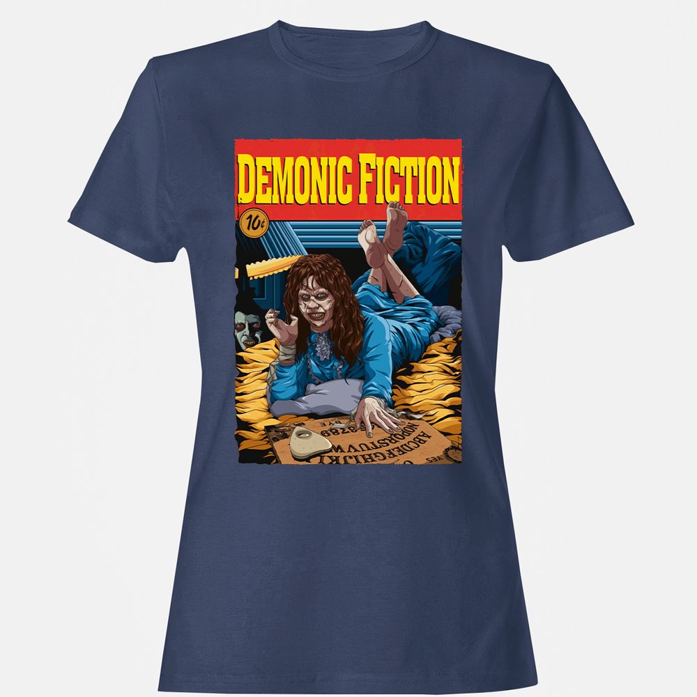 Women's T-Shirt - Q9YYLHJE - Navy - 10