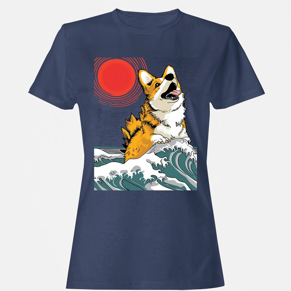 Women's T-Shirt - 566ETGVZ - Navy - 10