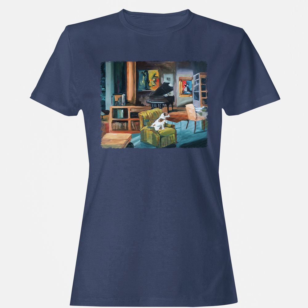 Women's T-Shirt - CZ36MY9Y - Navy - 10