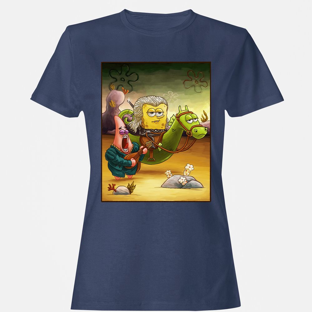 Women's T-Shirt - UQF186YL - Navy - 10