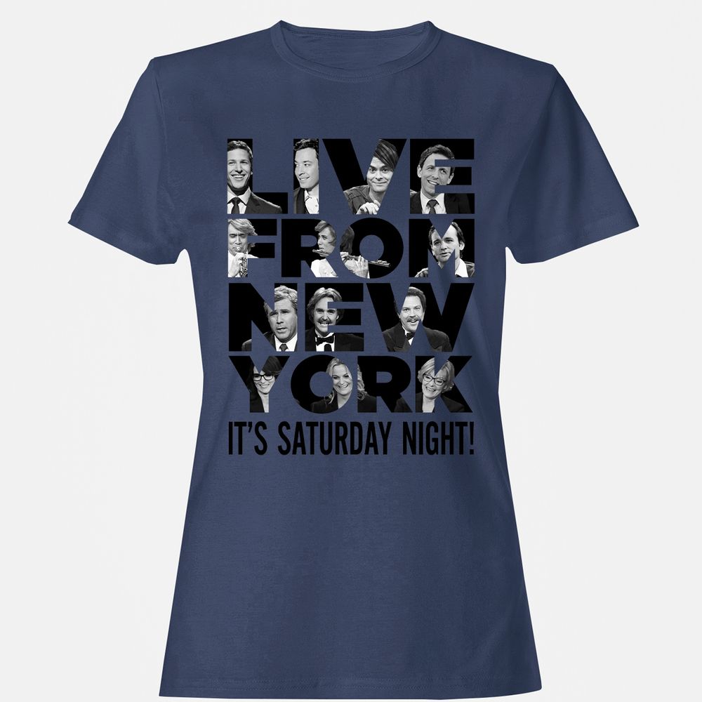 Women's T-Shirt - M8BLZQ5Q - Navy - 10