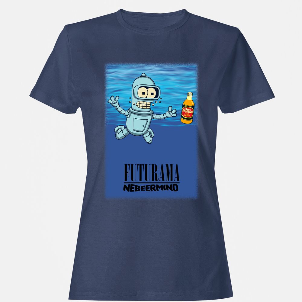 Women's T-Shirt - Q7EL8DZX - Navy - 10
