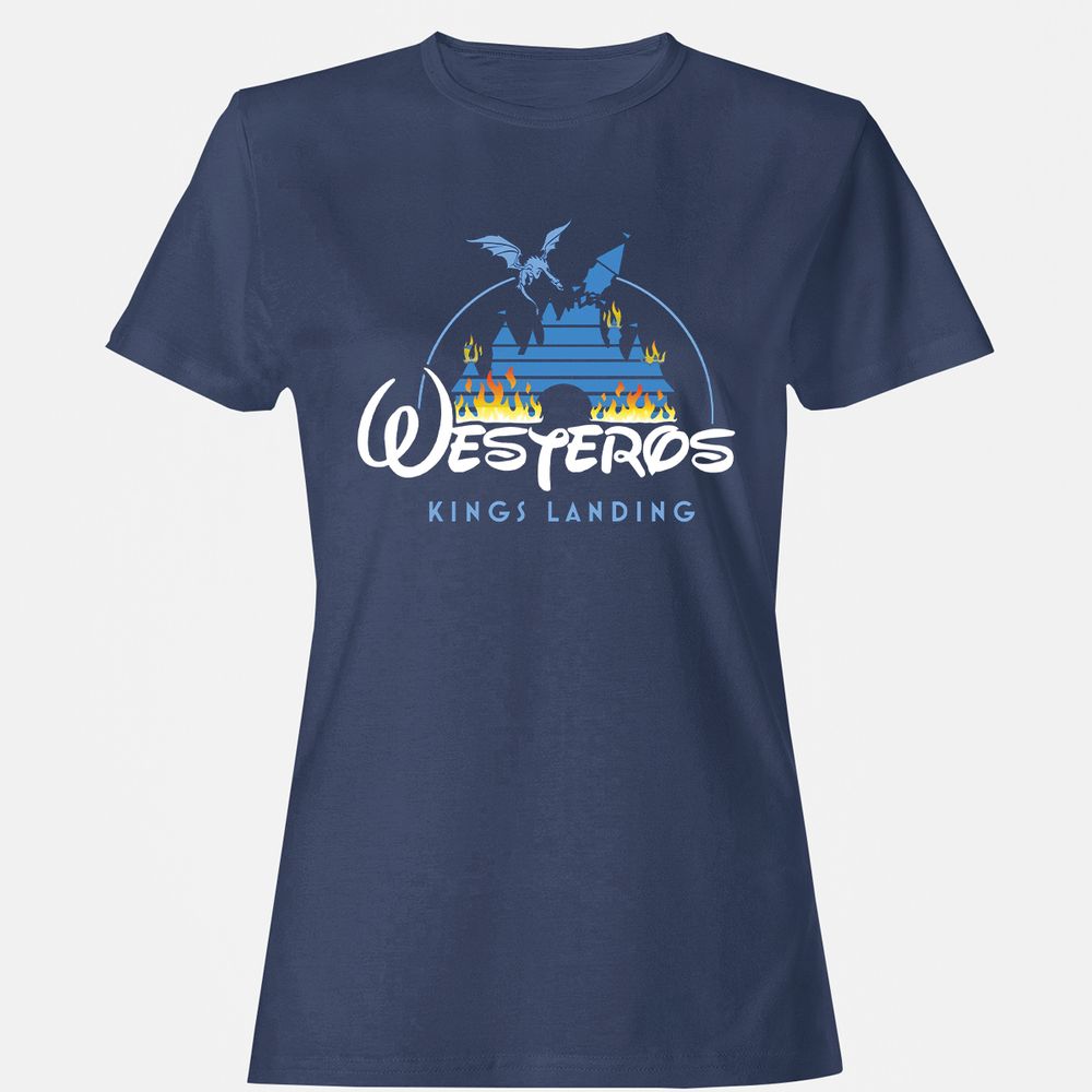 Women's T-Shirt - CHARGPJ9 - Navy - 10