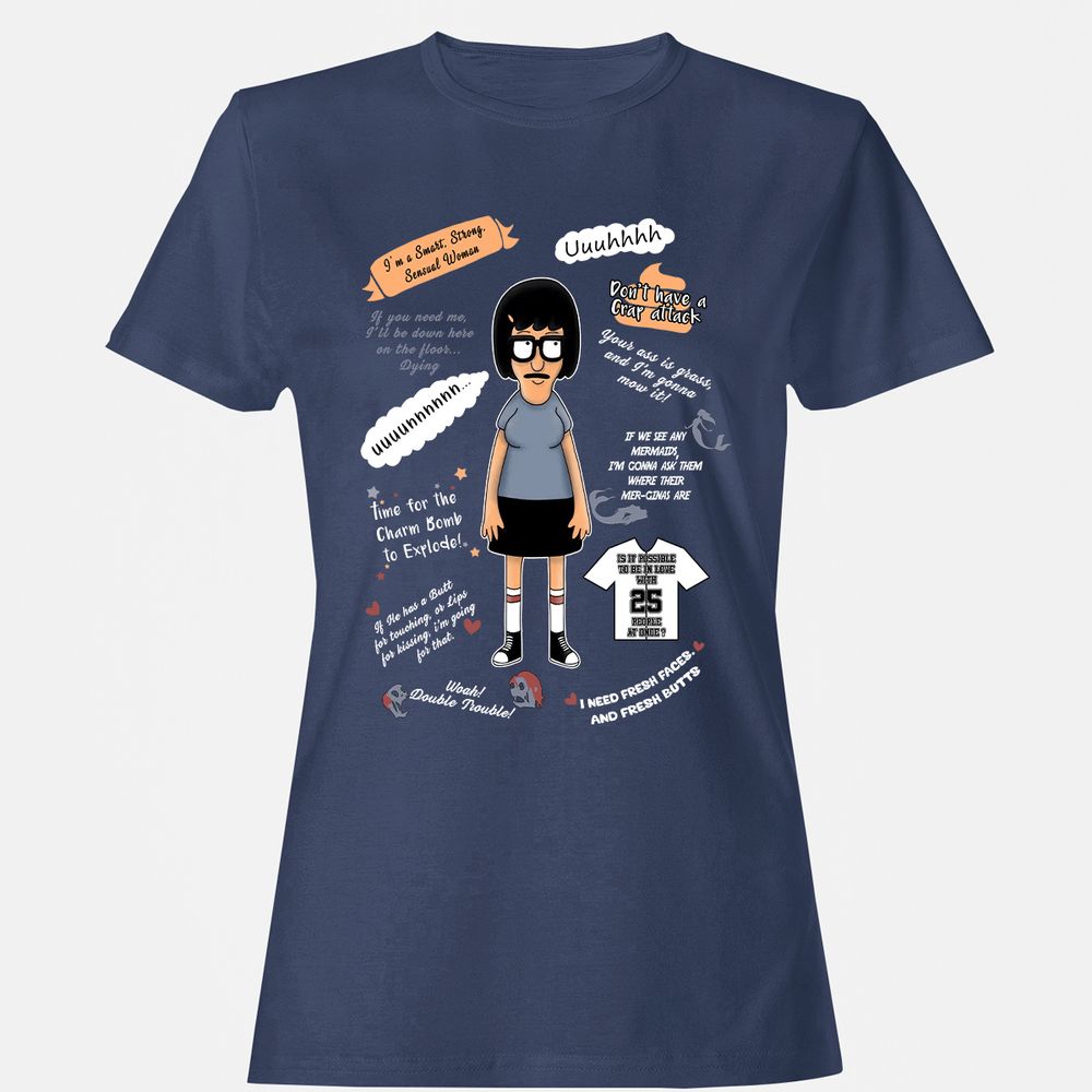 Women's T-Shirt - 8AUPW9M6 - Navy - 10