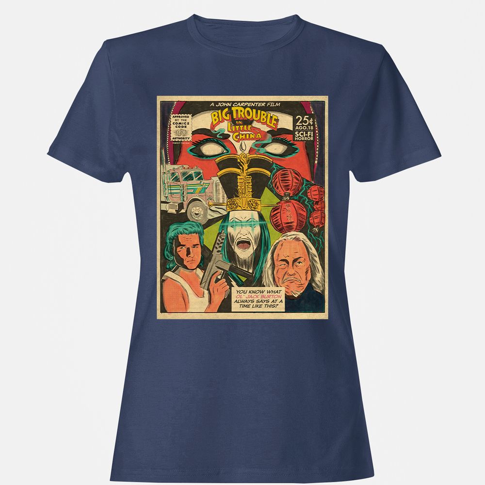 Women's T-Shirt - CTGU2KLP - Navy - 10