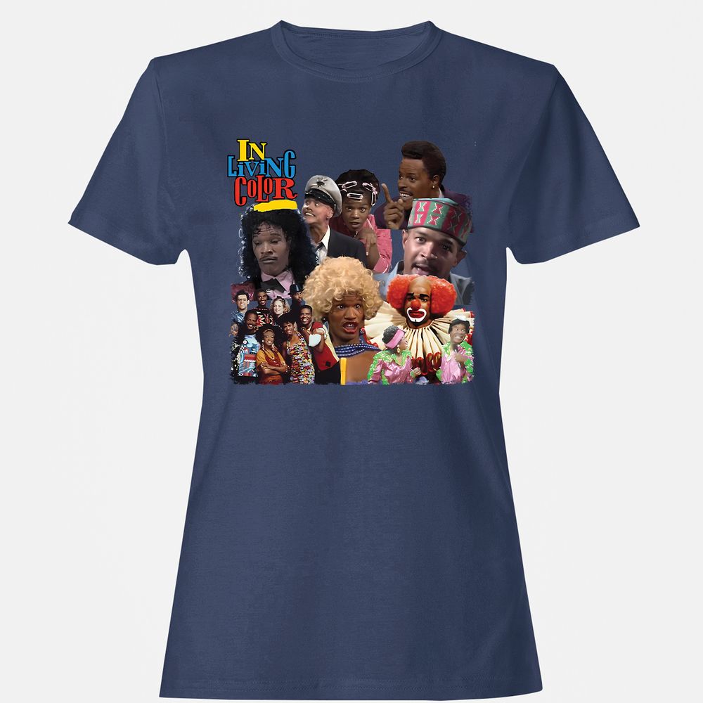 Women's T-Shirt - CZFL72FD - Navy - 10