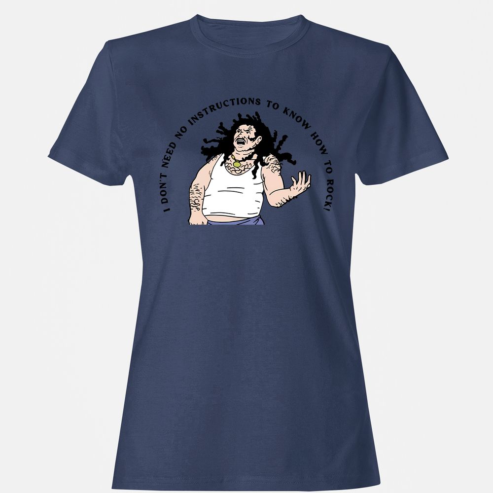 Women's T-Shirt - U3FUSGQR - Navy - 10